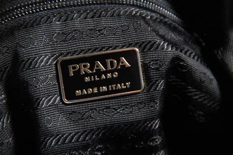 vintage prada brand plate|prada handbag logo.